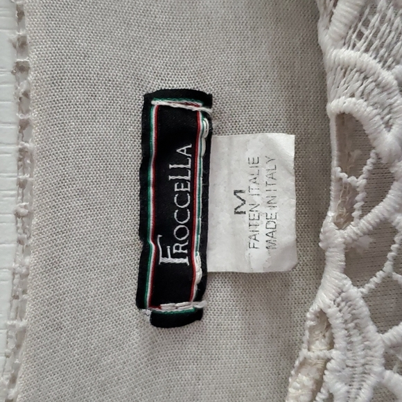 BEAUTIFUL LACE TOP FROM ITALY SIZE L but stamped M - Picture 6 of 9